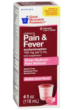 ACETAMINOPHEN PAIN RELIEF 160MG/5ML CHLD BBGM 160MG ORAL SUSP 4OZ